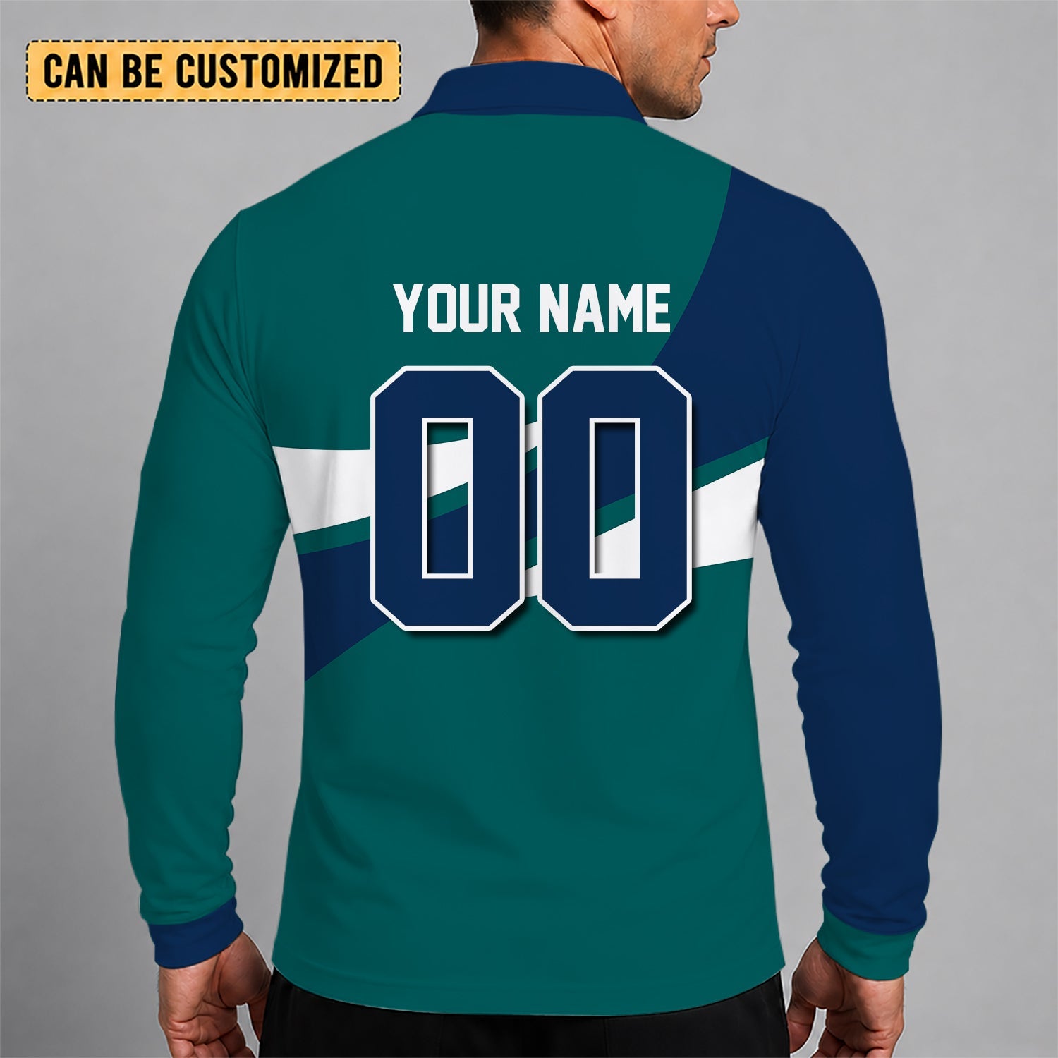 Limited Edition – Customized MLB Seattle Mariners Men’s Long Sleeve Polo Shirt - Image 2