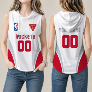 Limited Edition – Customized NBA Houston Rockets Women’s Sleeveless Hooded Pocket Tank Top