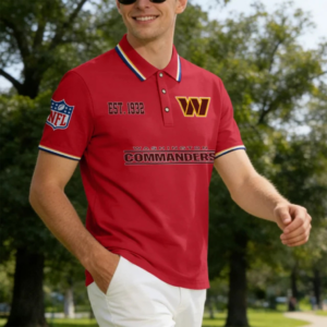 Limited Edition – Customized NFL Washington Commanders Polo Shirt