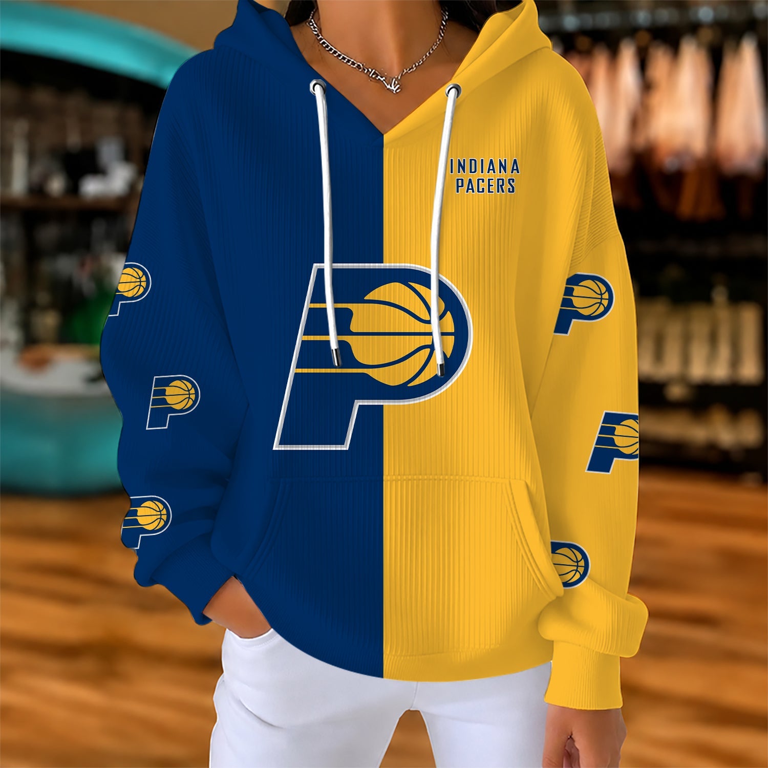 Limited Edition – Customized NBA Indiana Pacers Ribbed Hoodie & Sweatshirt