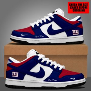 Limited Edition – Customized NFL New York Giants Dunk Low Shoes
