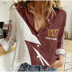 Limited Edition – Customized NFL Washington Commanders Women Casual Shirt