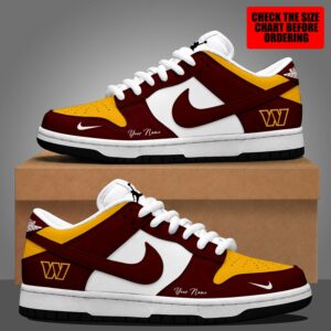 Limited Edition – Customized NFL Washington Commanders Dunk Low Shoes