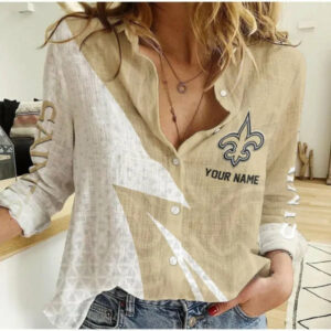 Limited Edition – Customized NFL New Orleans Saints Women Casual Shirt