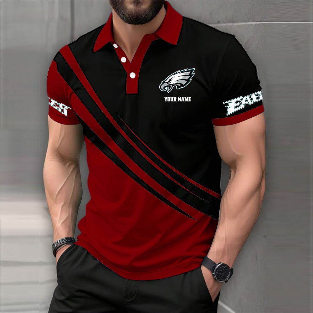 Limited Edition – Customized NFL Philadelphia Eagles Polo Shirt - Image 2