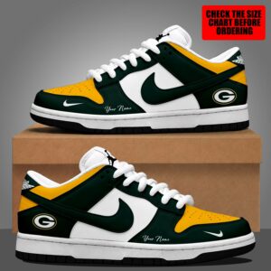 Limited Edition – Customized NFL Green Bay Packers Dunk Low Shoes