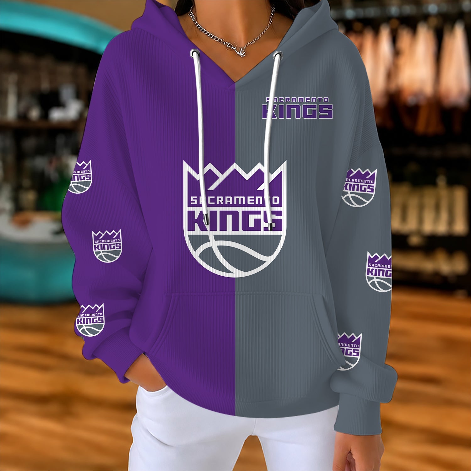 Limited Edition – Customized NBA Sacramento Kings Ribbed Hoodie & Sweatshirt