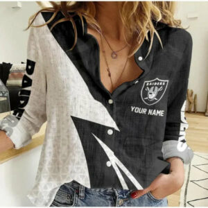 Limited Edition – Customized NFL Las Vegas Raiders Women Casual Shirt