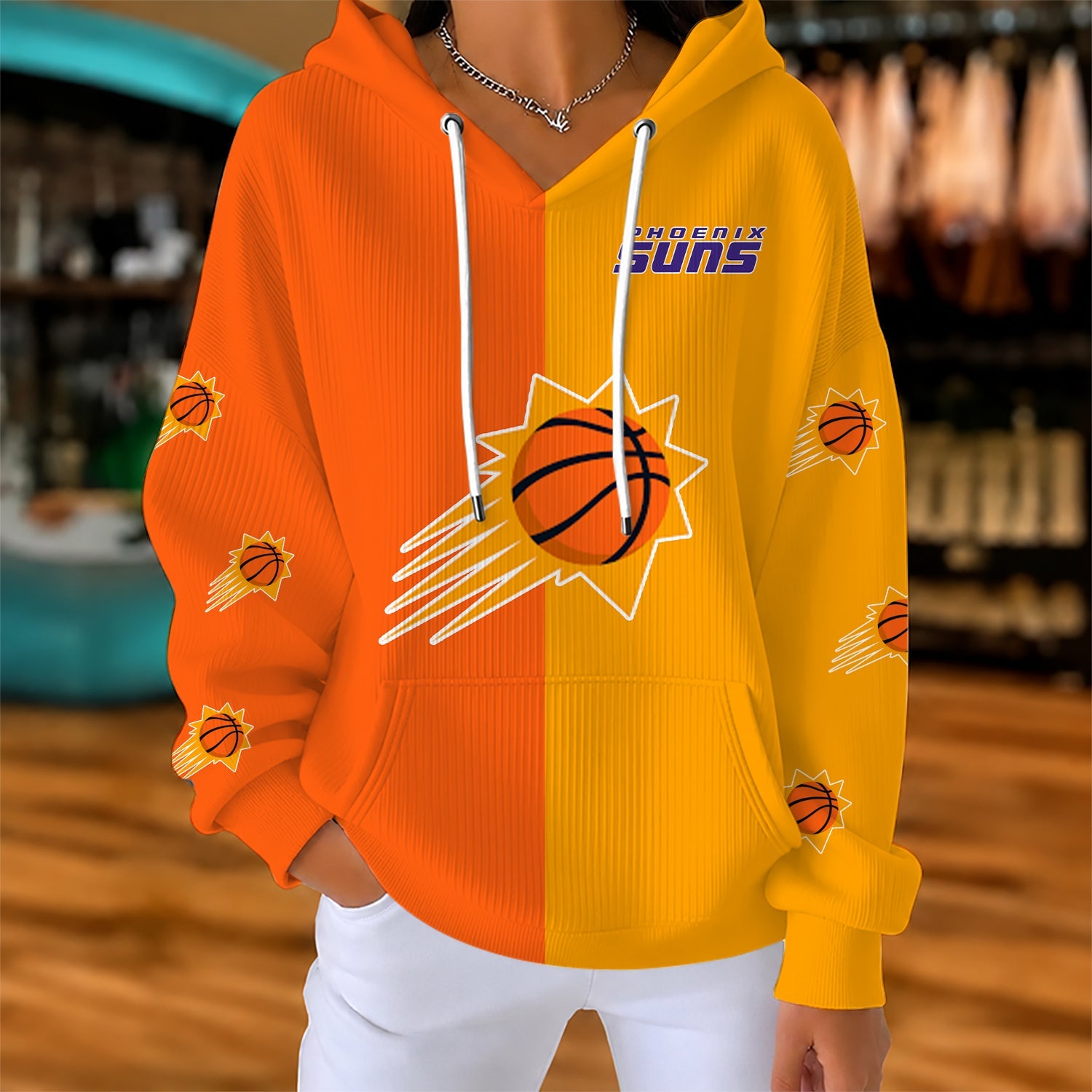 Limited Edition – Customized NBA Phoenix Suns Ribbed Hoodie & Sweatshirt