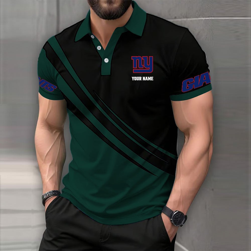 Limited Edition – Customized NFL New York Giants Polo Shirt - Image 3