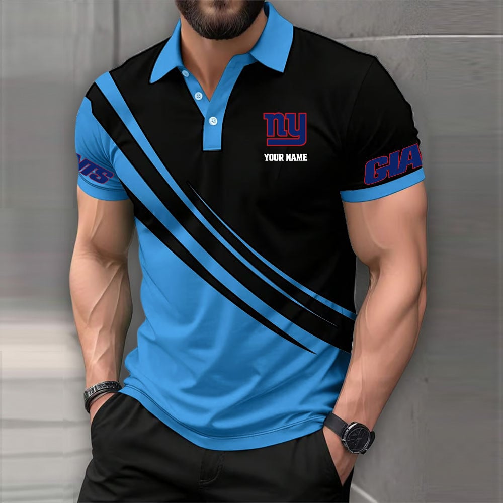 Limited Edition – Customized NFL New York Giants Polo Shirt - Image 5