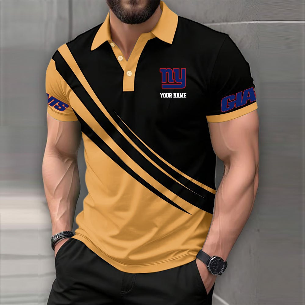Limited Edition – Customized NFL New York Giants Polo Shirt - Image 6