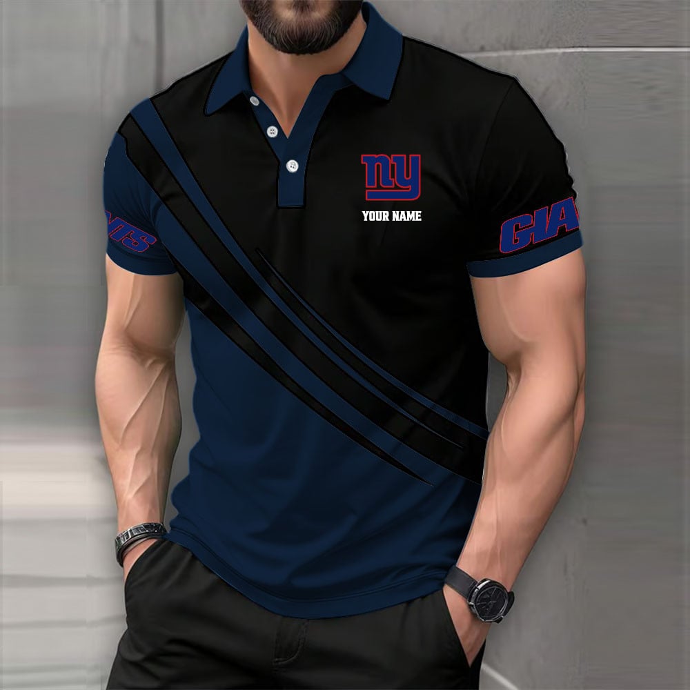 Limited Edition – Customized NFL New York Giants Polo Shirt - Image 8