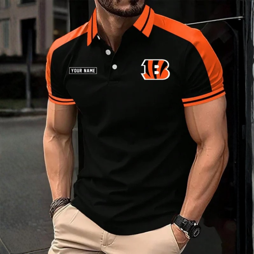 Limited Edition – Customized NFL Cincinnati Bengals Polo Shirt