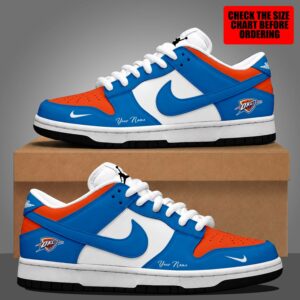 Limited Edition – Customized NBA Oklahoma City Thunder Dunk Low Shoes