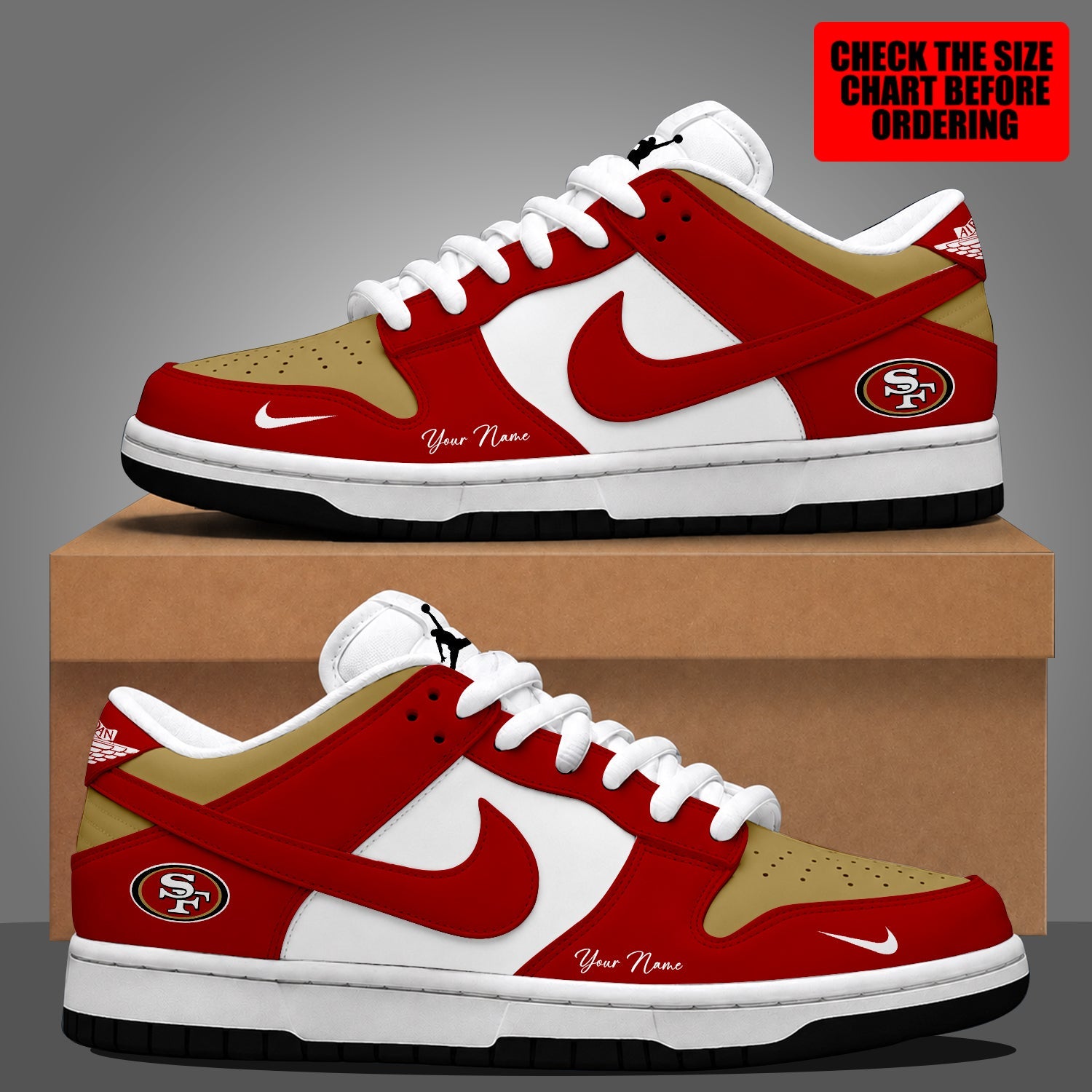 Limited Edition – Customized NFL San Francisco 49Ers Dunk Low Shoes
