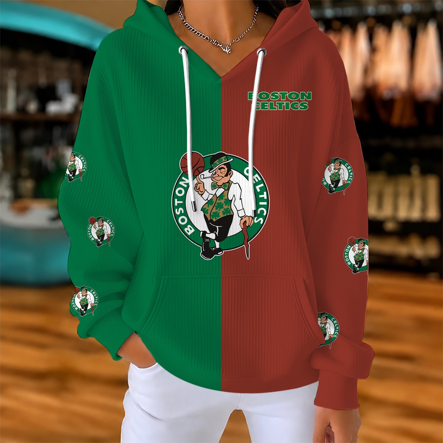 Limited Edition – Customized NBA Boston Celtics Ribbed Hoodie & Sweatshirt