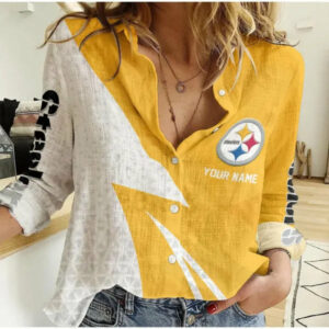 Limited Edition – Customized NFL Pittsburgh Steelers Women Casual Shirt
