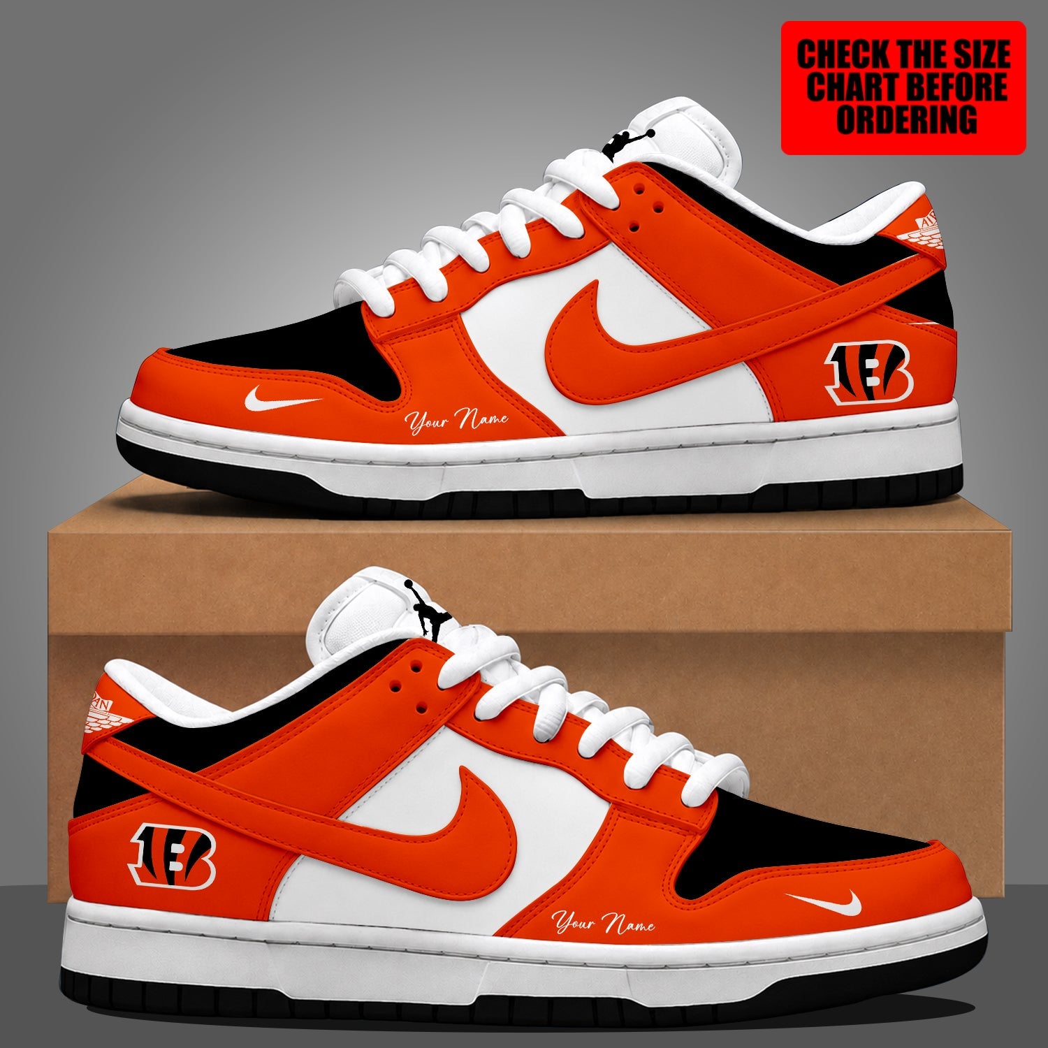 Limited Edition – Customized NFL Cincinnati Bengals Dunk Low Shoes
