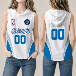 Limited Edition – Customized NBA Orlando Magic Women’s Sleeveless Hooded Pocket Tank Top