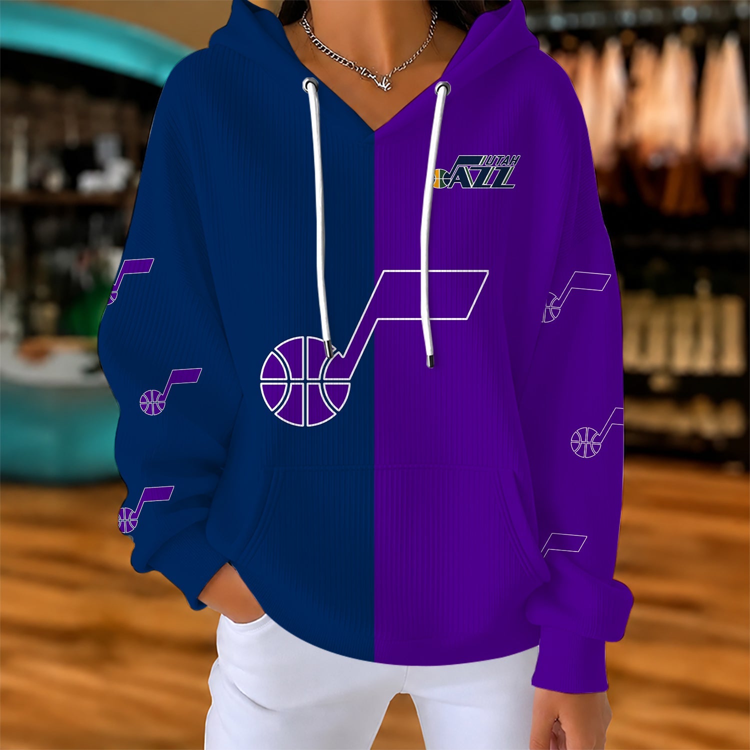 Limited Edition – Customized NBA Utah Jazz Ribbed Hoodie & Sweatshirt