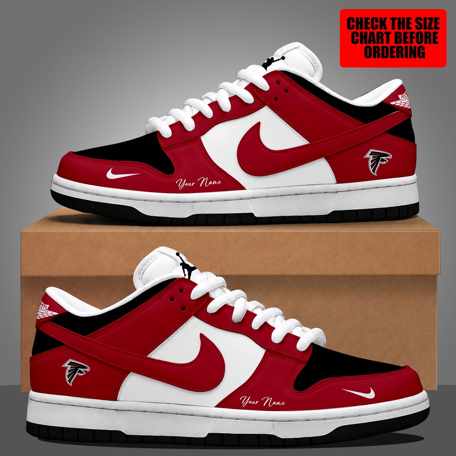 Limited Edition – Customized NFL Atlanta Falcons Dunk Low Shoes