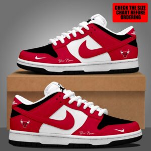 Limited Edition – Customized NBA Chicago Bulls Dunk Low Shoes
