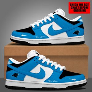 Limited Edition – Customized NFL Carolina Panthers Dunk Low Shoes