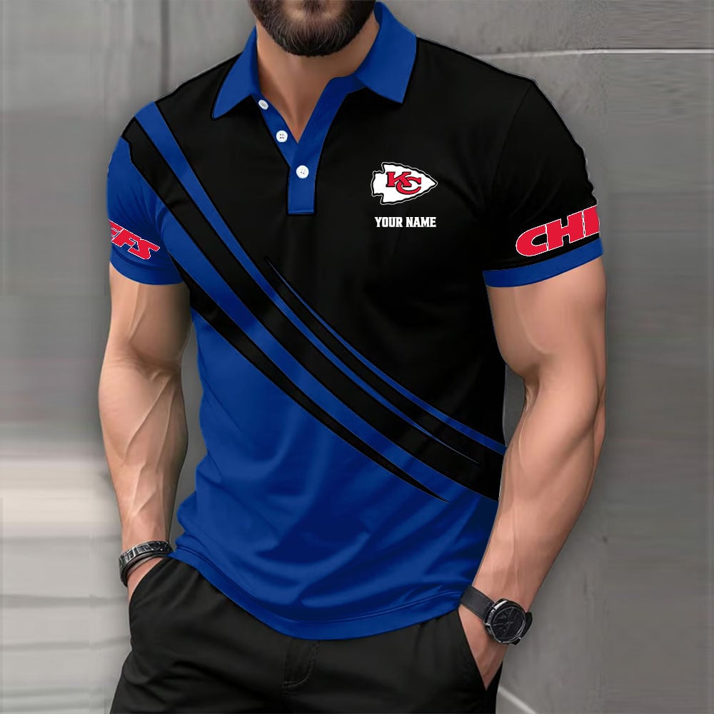 Limited Edition – Customized NFL Kansas City Chiefs Polo Shirt - Image 2
