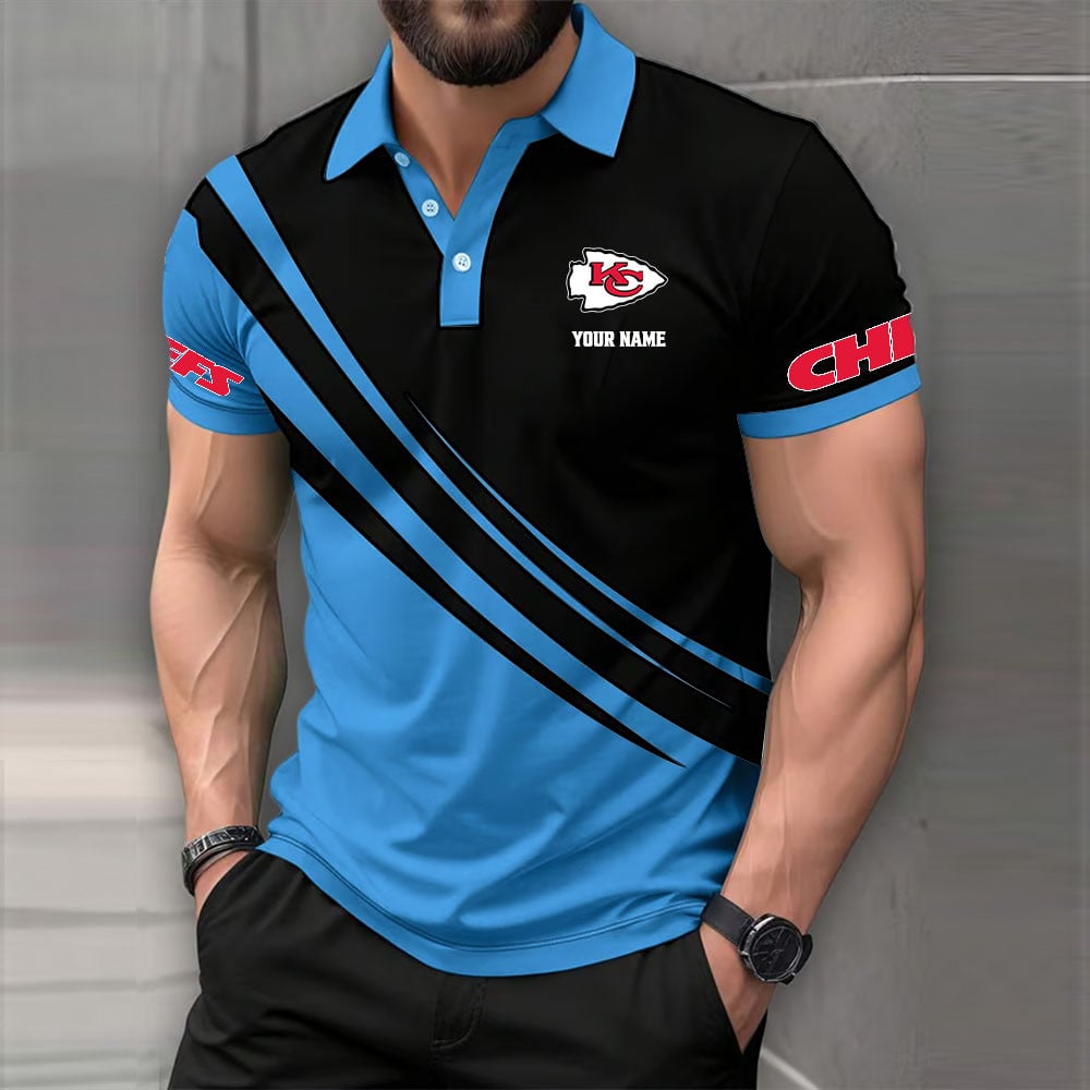 Limited Edition – Customized NFL Kansas City Chiefs Polo Shirt - Image 5