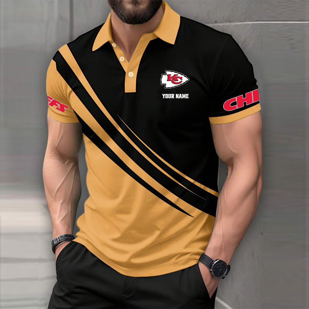 Limited Edition – Customized NFL Kansas City Chiefs Polo Shirt - Image 6