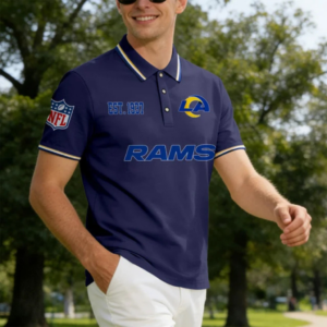 Limited Edition – Customized NFL Los Angeles Rams Polo Shirt