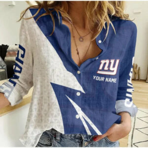 Limited Edition – Customized NFL New York Giants Women Casual Shirt
