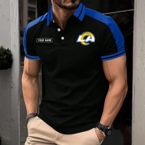 Limited Edition – Customized NFL Los Angeles Rams Polo Shirt