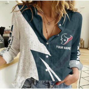 Limited Edition – Customized NFL Houston Texans Women Casual Shirt