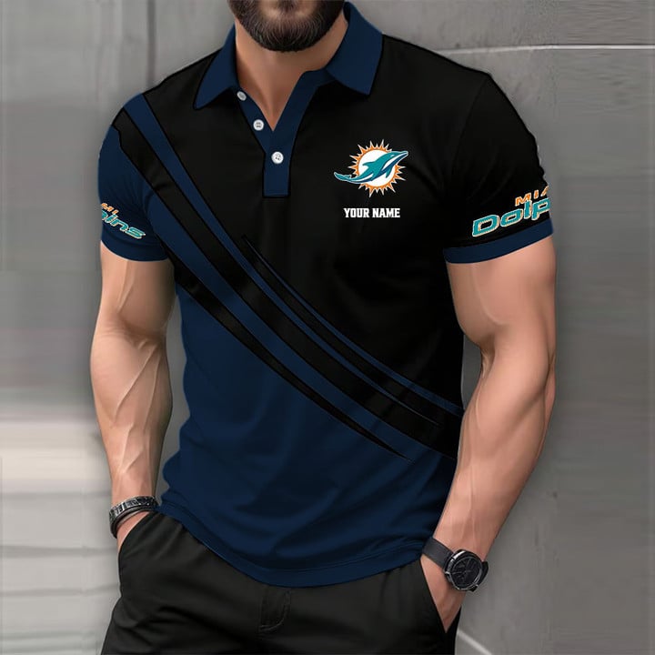 Limited Edition – Customized NFL Miami Dolphins Polo Shirt - Image 8