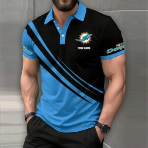 Limited Edition – Customized NFL Miami Dolphins Polo Shirt