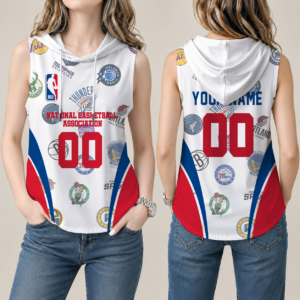 Limited Edition – Customized NBA All Teams Women’s Sleeveless Hooded Pocket Tank Top