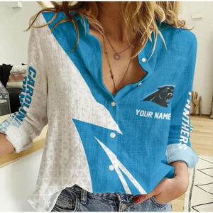 Limited Edition – Customized NFL Carolina Panthers Women Casual Shirt