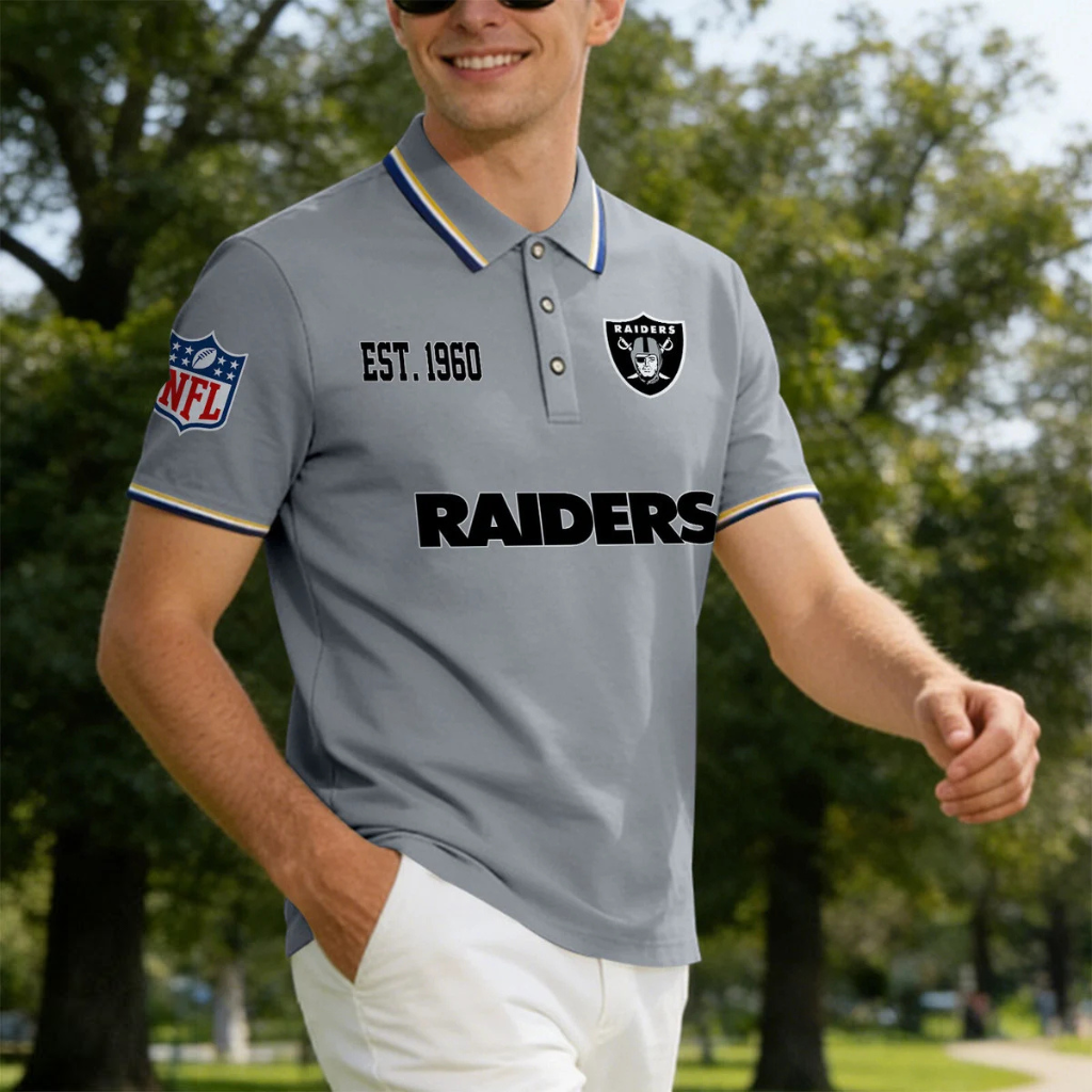 Limited Edition – Customized NFL Las Vegas Raiders Polo Shirt