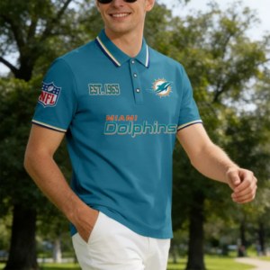 Limited Edition – Customized NFL Miami Dolphins Polo Shirt
