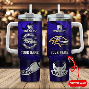 Limited Edition – Customized NFL Baltimore Ravens Tumbler Cup