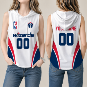 Limited Edition – Customized NBA Washington Wizards Women’s Sleeveless Hooded Pocket Tank Top