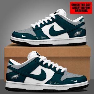Limited Edition – Customized NFL Philadelphia Eagles Dunk Low Shoes