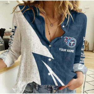 Limited Edition – Customized NFL Tennessee Titans Women Casual Shirt