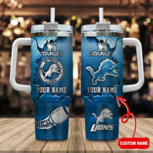 Limited Edition – Customized NFL Detroit Lions Tumbler Cup