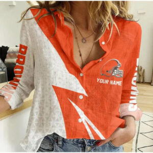 Limited Edition – Customized NFL Cleveland Browns Women Casual Shirt