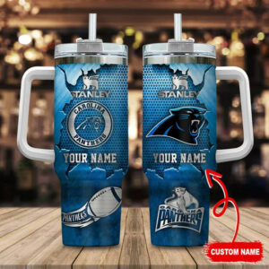 Limited Edition – Customized NFL Carolina Panthers Tumbler Cup