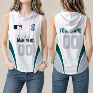 Limited Edition – Customized MLB Seattle Mariners Women’S Sleeveless Hooded Pocket Tank Top
