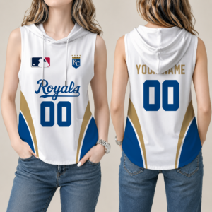 Limited Edition – Customized MLB Kansas City Royals Women’S Sleeveless Hooded Pocket Tank Top